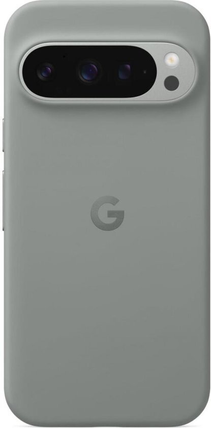 Google Pixel 9 / 9 Pro Hoesje Duurzaam Siliconen Hard Case Hazel Grijs