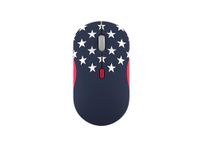 Lenovo 350 Bluetooth Silent Mouse (Fan Edition), Draadloos Ergonomisch Ambidexter Ontwerp, Bluetooth 5.3, Verstelbare DPI tot 2400, Batterijduur 36 maanden, Gerecyclede materialen, VS-vlag