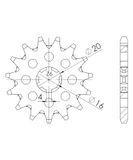 Tandwiel Supersprox Tandwiel 420 13Z