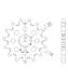 Tandwiel Supersprox Tandwiel 420 13Z