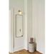 Nuura Apiales Lampe murale, laiton/opale, 24 cm de hauteur