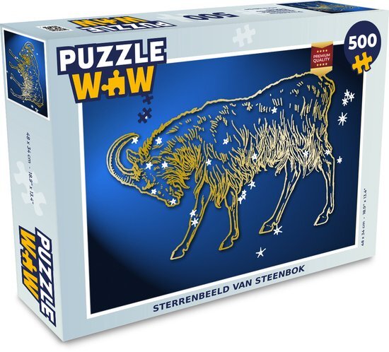 MuchoWow Puzzel Sterrenbeeld - Steenbok - Sterren - Legpuzzel - Puzzel 500 stukjes