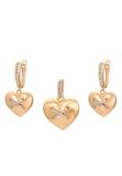 NAEMI Sieradenset Rosé Goud Kristal Champagne Wit
