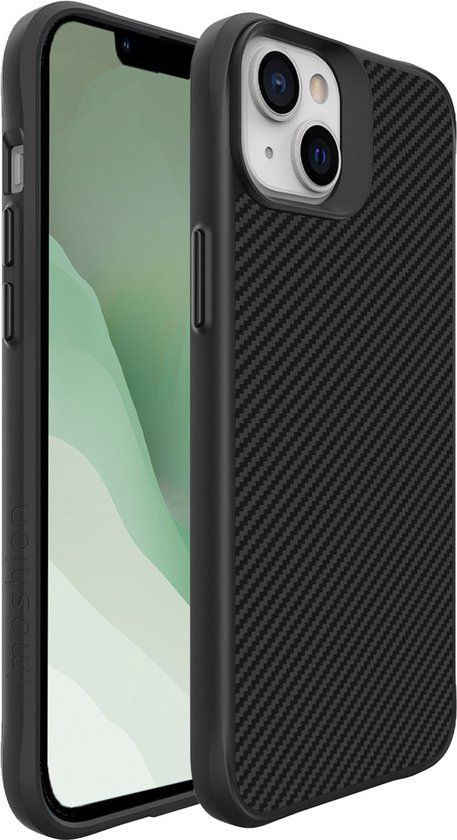 iMoshion Hoesje iPhone 14 Plus - Rugged Hybrid Carbon Case - Zwart