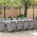 Maison Exclusive - Ensemble de jardin, 13 pièces, gris, polyrotin