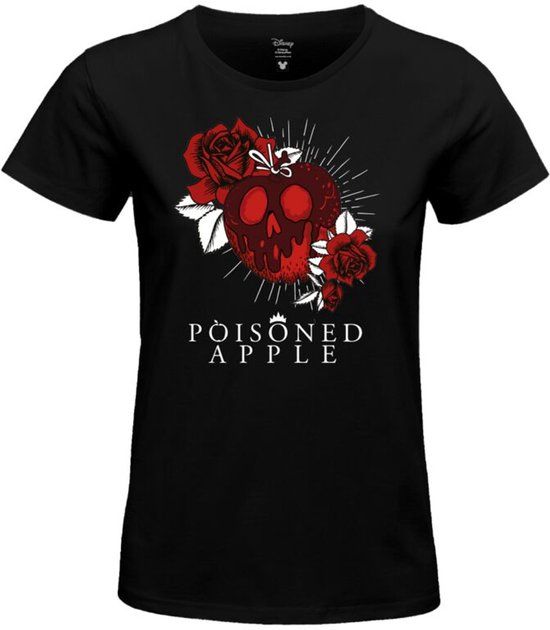 Snow White and the Seven Dwarfs Cotton Division Snow White Poisoned Apple Dames T-shirt - Zwart - M