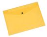 Envelop Q-CONNECT Envelop portemonnee Drukknop PP A4 172 micron Transparant Geel