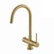 Selsiuz kranen Selsiuz 351211 Push & Turn 3-in-1 Rond Gold Goud met Combi (Extra) Boiler