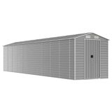 vidaXL Tuinschuur 191x895x198 cm Staal Lichtgrijs
