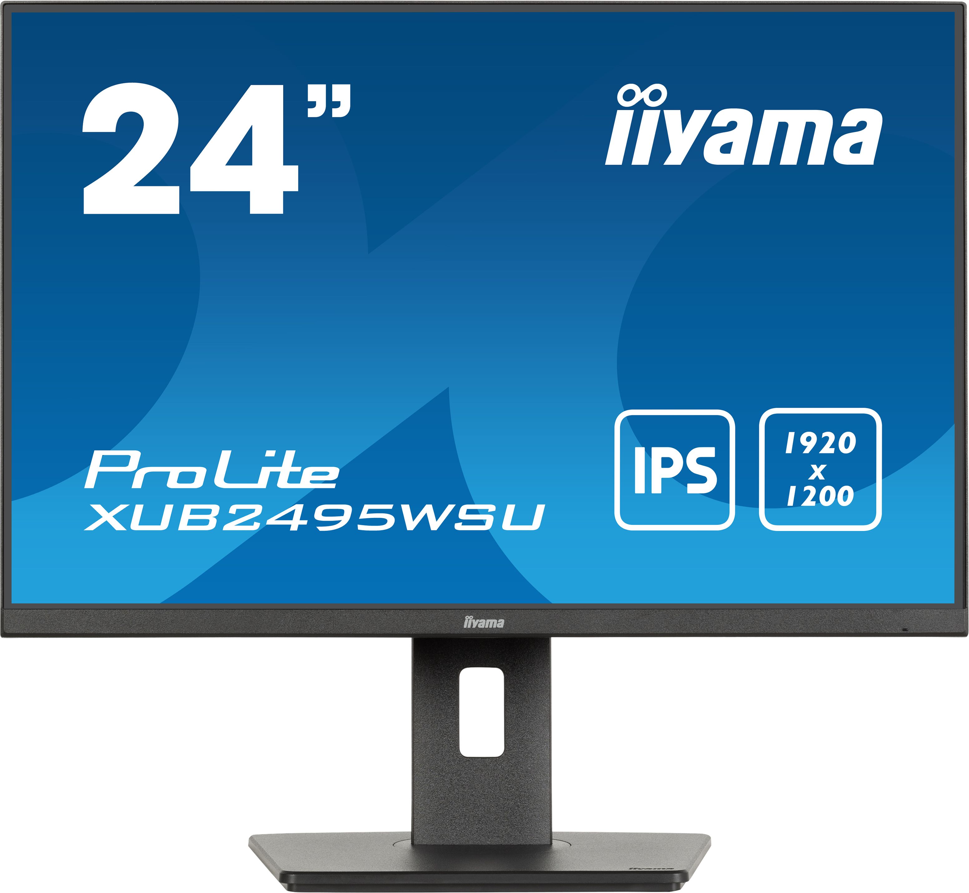 iiyama ProLite XUB2495WSU-B7 24" Monitor - IPS, WUXGA, USB-hub, Height Adjustable