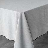 DOUCEUR D'INTERIEUR Katoenen rechthoekig tafelkleed MISTRALINE, 140 x 240 cm, grijs