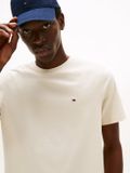 Tommy Hilfiger Heren T-shirt Essentials Regular Fit Effen Ronde Hals Korte Mouw Katoen XXL Beige