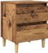 vidaXL - Lit escamotable - Bois vieilli - 40 x 35 x 50 cm