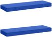vidaXL - 2-delige - Bankkussens - VUGHT - 2 - st - 100% - Polyester - Koninklijk - Blauw