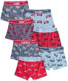 Next Jongens Set van 7 boxershorts smoky blue / lichtblauw / rood