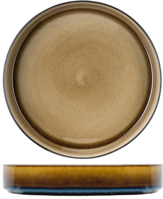 Cosy & Trendy Diepe Borden Quintana Amber - 4 Stuks ø 23 cm - Porselein