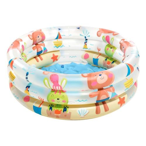 Intex 57106NP Dino Buddies 3-Rings Babyzwembad, 61cm x 22cm