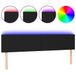 VidaXL Hoofdbord LED 200x5x78/88 cm stof zwart