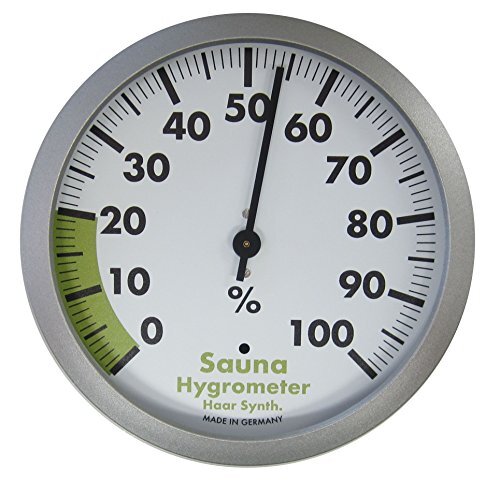 TFA Analoge sauna-hygrometer, hittebestendig, voor het meten van de luchtvochtigheid.