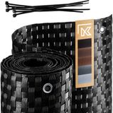 KADAX Balkonscherm Zwart 0,9 m x 6 m