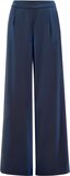 WE Fashion Dames wide leg broek - Donkerblauw - Maat 40