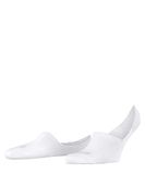 FALKE Step High Cut onzichtbaar effen katoen footies heren wit - maat 47-50