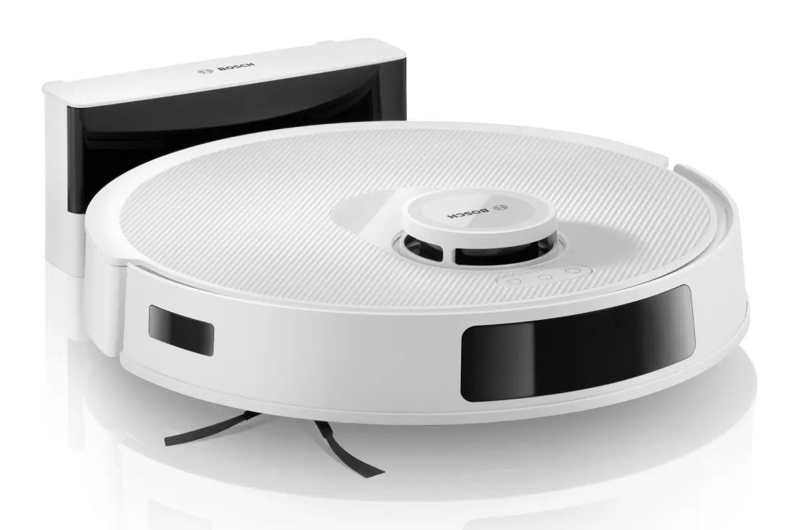 Bosch BCRC1W Robotstofzuiger met Dweilfunctie, Wit