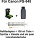 INK-MATE Adaptateur de remplissage + 100 ml Noir pour Canon PG-545, PG-545 XL