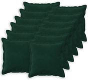vidaXL - Kussensloop - 12 stuks - Hout - Donkergroen - 40 x 40 cm - Katoensatijn