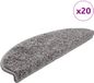vidaXL Trapmatten 20 st 65x21x4 cm Grijs