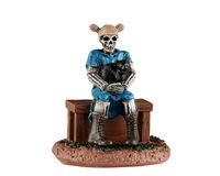 LEMAX Ghoul sister with cat ornament