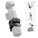 Neewer Pocket 3 Cage, aluminiumlegering gimbal camera video-opname rig met actiecamera accessoire adapter 1/4 inch schroefdraad compatibel met DJI Osmo Pocket 3 Creator Combo, geen montage nodig