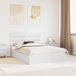 Maison Exclusive - Lit de rangement avec tête de lit, blanc, 140 x 200 cm, panneau de particules