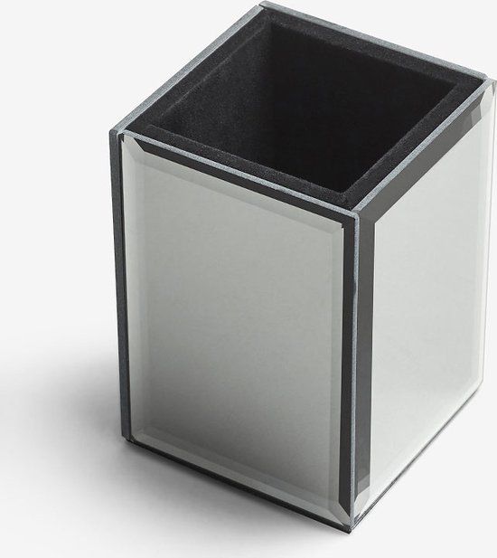 Goux.nl Kwastenhour Shine Make-up Organizer - Zwart/Spiegel