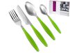 H & H Lady Bestekservice acryl, groen, 24 stuks