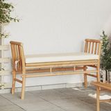 vidaXL Tuinbank 2-seater 110 x 38 x 65cm Bamboe Bruin Rechthoekig