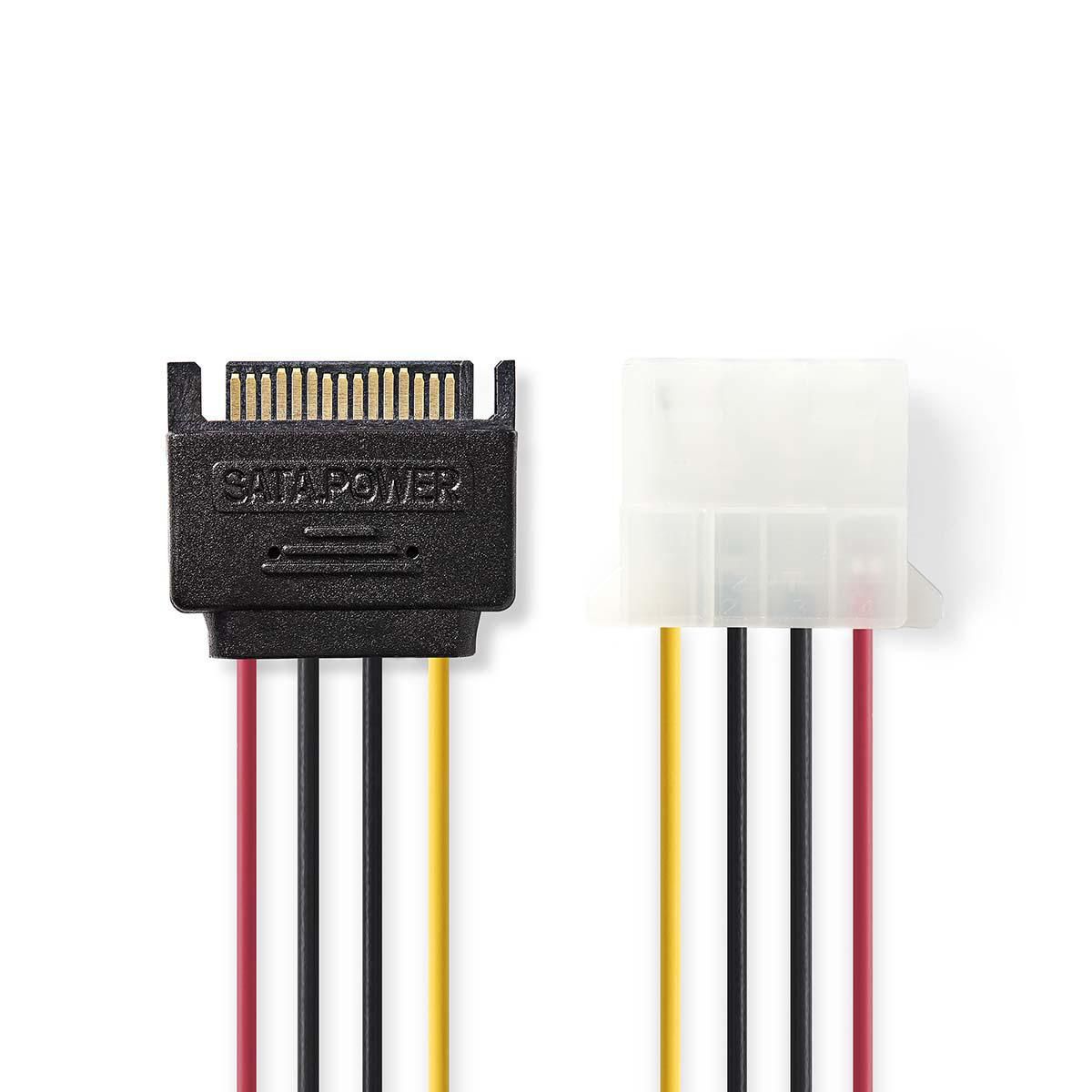Nedis CCGP73530VA015 - 0.15m - Zwart, Wit, Rood, Geel