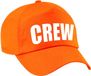 Bellatio Decorations Crew personeelspet / baseball cap oranje met witte bedrukking voor kinderen - personeel / staff - Holland / Koningsdag