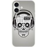 Apple iPhone 16 Skull music bedrukt siliconen hoesje