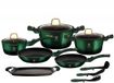 Berlinger Haus Emerald Serie Pannenset - 12 Delig - Gietaluminium - Groen