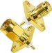 Allecto plus - connecteur SMA pour montage sur panneau, fiche mâle, connexion femelle, montage à bride, montage sur châssis, adaptateur coaxial à souder, 2 pièces.