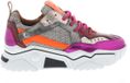 DWRS LABEL DWRS Dames Sneakers Pluto Steel Fuchsia Oud-zilver - Maat 37