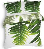 Heckett & Lane Mala - Dekbedovertrek - Eenpersoons - 140x220 cm - Pure Green