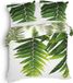 Heckett & Lane Mala - Dekbedovertrek - Eenpersoons - 140x220 cm - Pure Green
