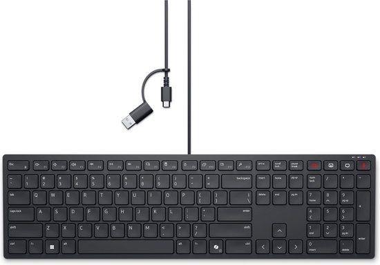 Dell Pro bekabeld samenwerkingstoetsenbord - KB525C - Spaans (QWERTY)