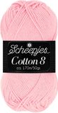 Scheepjes Cotton 8 50g - 654 Roze