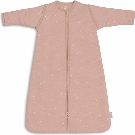 Jollein Baby Slaapzak Winter Met Afritsbare Mouw 110cm - Twinkling Wild Rose
