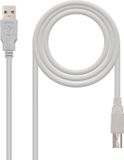 NANOCABLE Cable USB 2.0 A Male to USB 2.0 A Male Beige 1 m