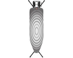 Brabantia Strijkplank B - 124 x 38 cm - Titan Oval - Met Strijkijzerhouder