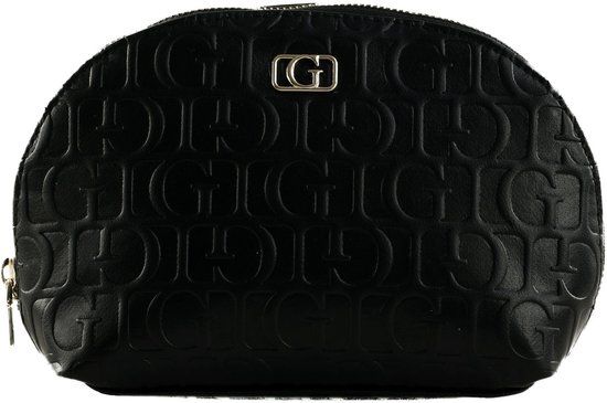 GUESS Toilettas Television Dome Zip Bag Black Zwart